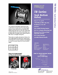 TB Series Tank Bottom Ball Valve